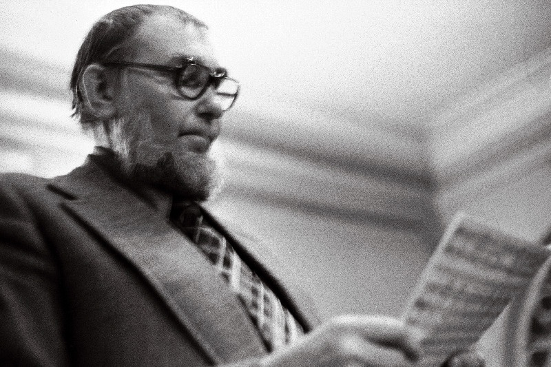 Helilooja Veljo Tormis Eesti NSV Kooriühingus.