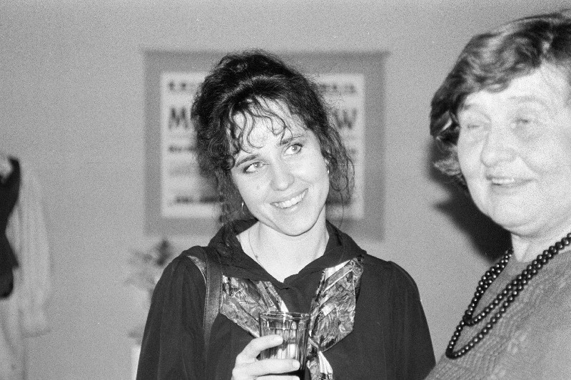 Koidu Seltsi 125. aastapäeva näituse avamine. Jaan Ahoks, Eva Põder.