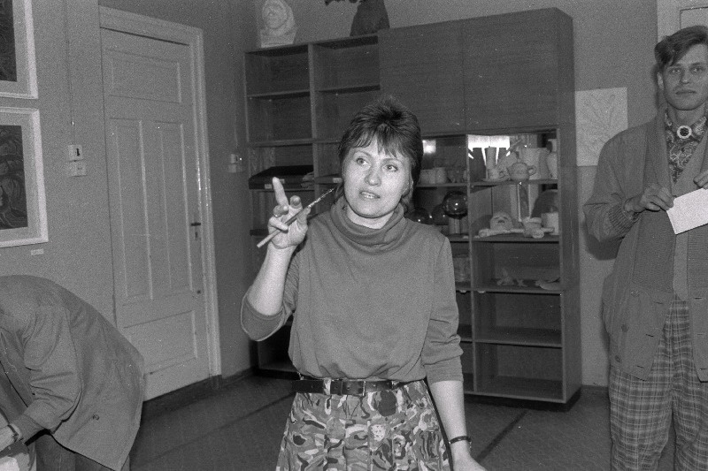 Viljandi 4. Keskkooli kunstiringi õpetajad Tanja Anniko ja Mart Rand.