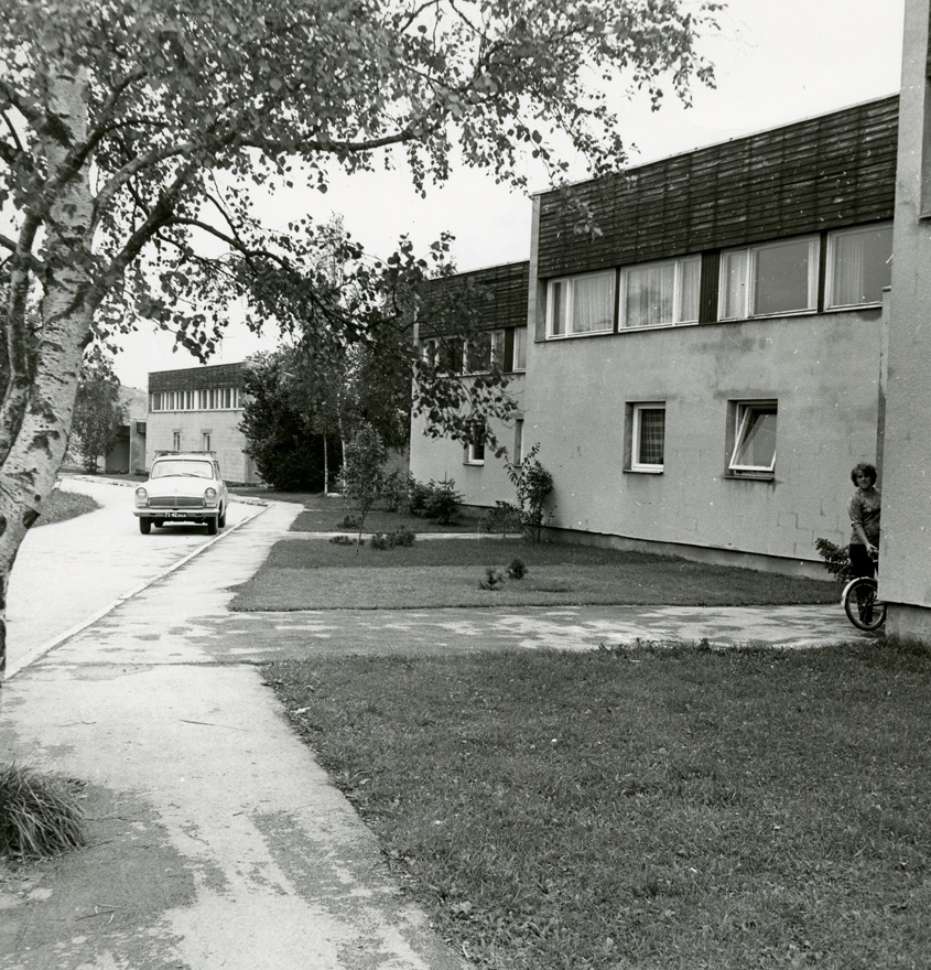 Ridaelamu Meriväljal, tänavavaade. Arhitekt Peep Jänes