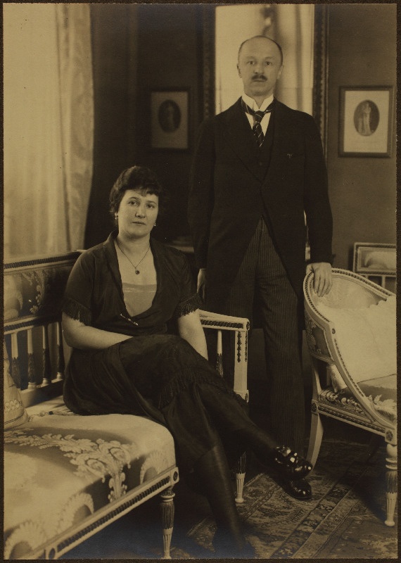 Tšehhoslovakkia esindaja Stockholmis R. Radimsky koos naisega