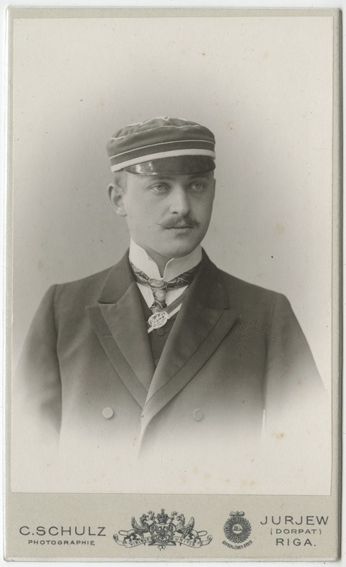 Korporatsiooni "Livonia" liige Richard von Samson-Himmelstjerna, portreefoto