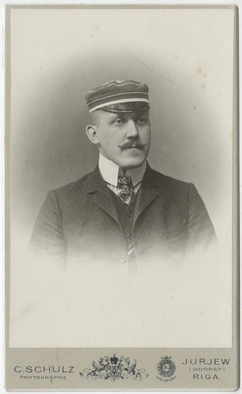 Korporatsiooni "Livonia" liige Ernst Eisenschmidt, portreefoto