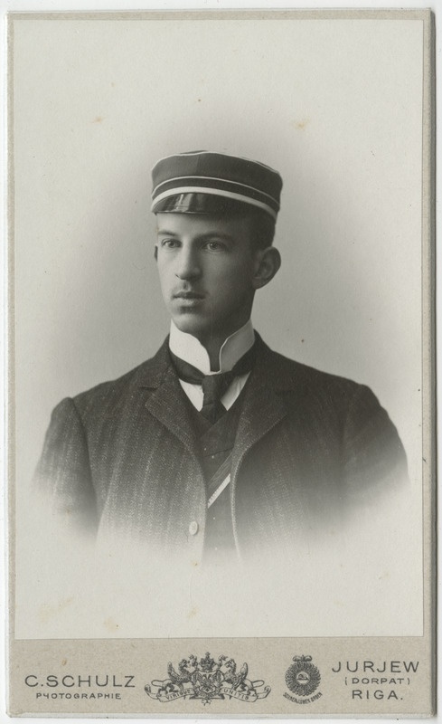 Korporatsiooni "Livonia" liige Herbert Wiedemann, portreefoto
