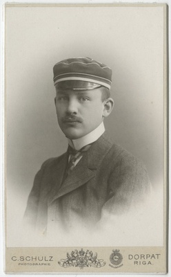 Korporatsiooni "Livonia" liige Benno Otto, portreefoto  duplicate photo