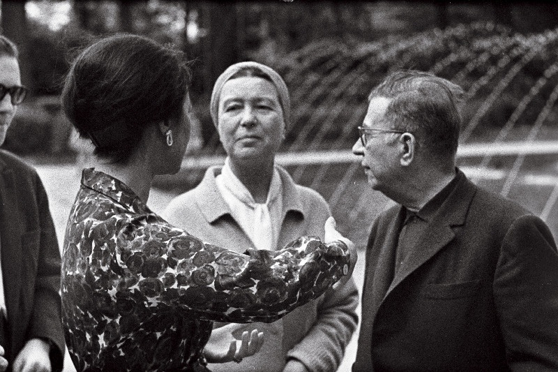 Prantsuse kirjanik Paul Sartre külaskäigul Tallinnas.