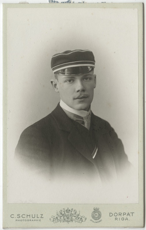 Korporatsiooni "Livonia" liige Gehrt von Aderkas, portreefoto