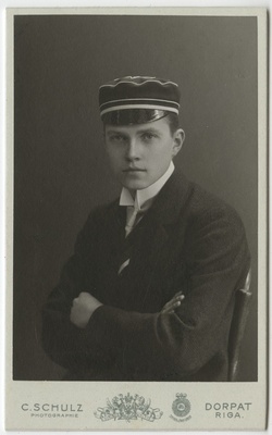 Korporatsiooni "Livonia" liige Viktor von Stern, portreefoto  duplicate photo