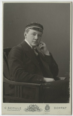 Korporatsiooni "Livonia" liige Wilhelm Blessig, portreefoto  duplicate photo
