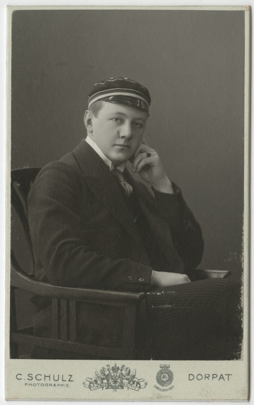 Korporatsiooni "Livonia" liige Wilhelm Blessig, portreefoto