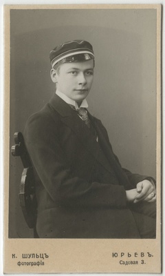 Korporatsiooni "Livonia" liige Jürgen Laakmann, portreefoto  duplicate photo