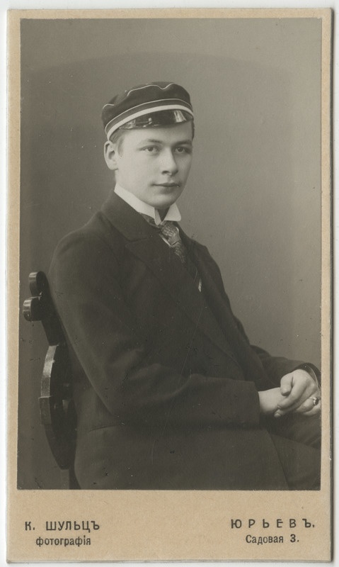 Korporatsiooni "Livonia" liige Jürgen Laakmann, portreefoto