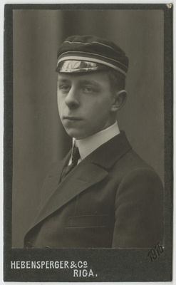 Korporatsiooni "Livonia" liige Heinrich von Knorre, portreefoto  duplicate photo