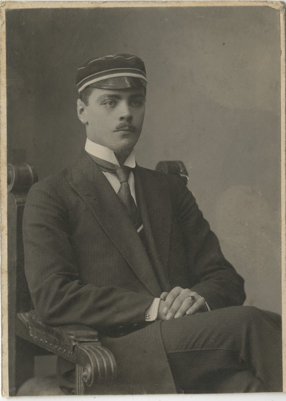 Korporatsiooni "Livonia" liige Gregor von Brackel, portreefoto