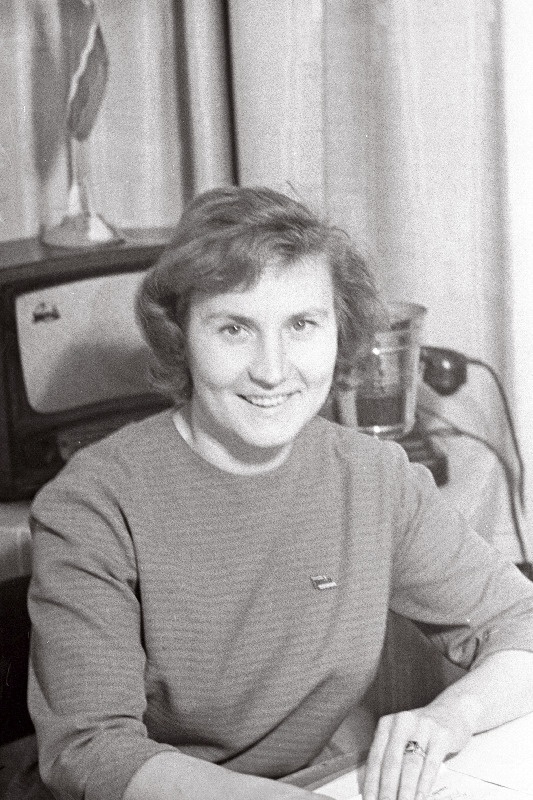 Eesti NSV naiste kongressi delegaat, Tartu "Jõud" esimees Endla Peets.