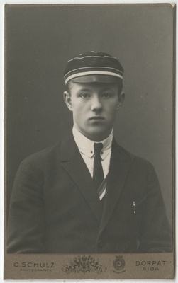 Korporatsiooni "Livonia" liige Reinhold Graubner, portreefoto  duplicate photo