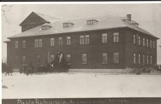 fotokoopia, Paide Rahvamaja 1929.a.