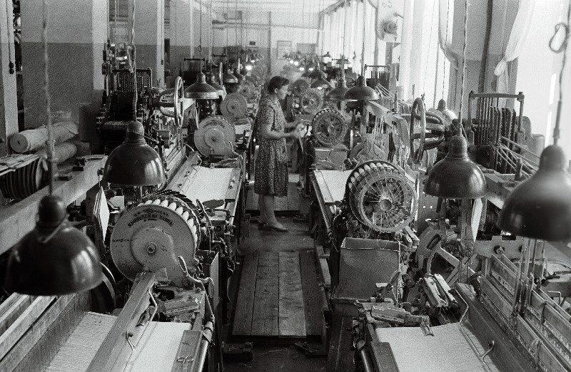 Riidevabriku Keila masinasaal.