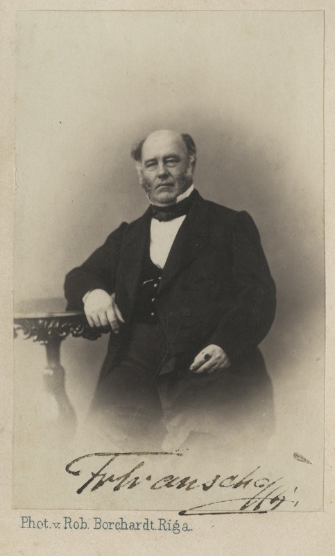 Korporatsiooni "Livonia" vilistlane Fritz von Transehe, portreefoto