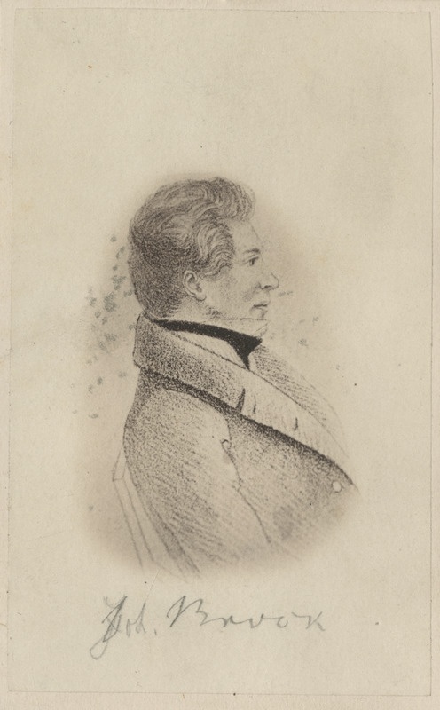 Korporatsiooni "Livonia" vilistlane Friedrich Brock, repro portreejoonistusest