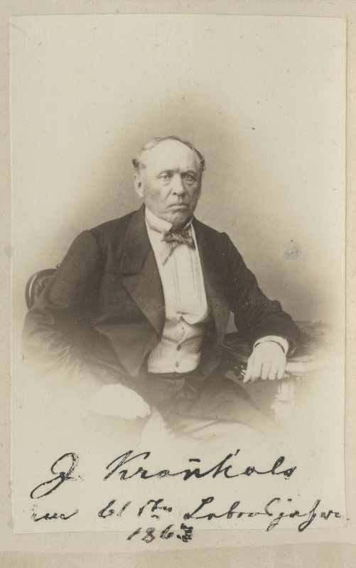 Korporatsiooni "Livonia" vilistlane Jacob Krannhals, portreefoto