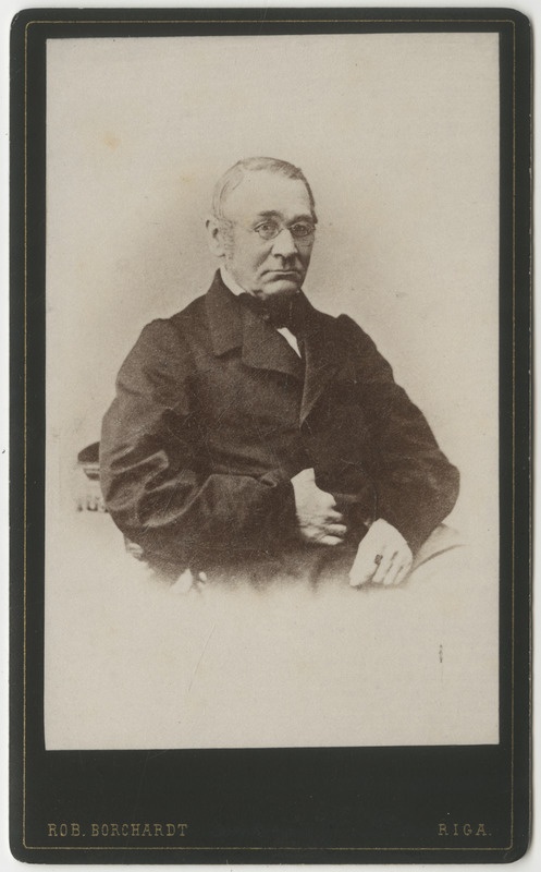 Korporatsiooni "Livonia" vilistlane parun Gustav Krüdener, portreefoto