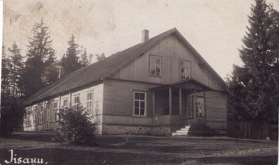 Fotopostkaart. Iisaku rahvamaja 1931.a.  duplicate photo