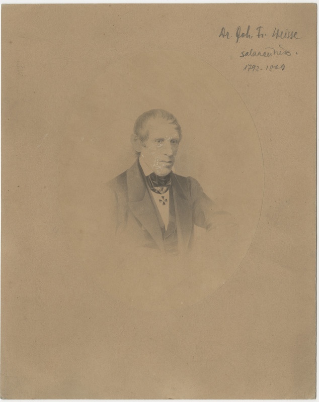 Arst dr. Johann Friedrich Weisse, portreefoto