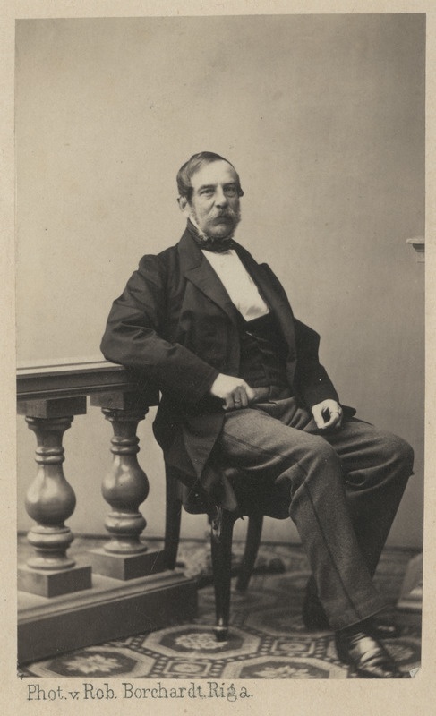 Korporatsiooni "Livonia" vilistlane Hugo Boltho von Hohenbach, portreefoto