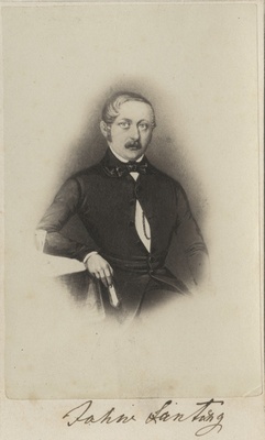 Korporatsiooni "Livonia" vilistlane Johann Lanting, repro portreejoonistusest  duplicate photo