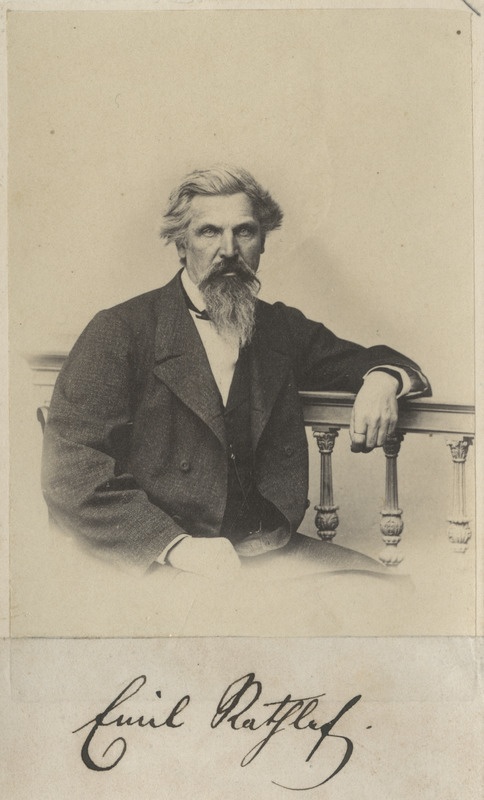 Korporatsiooni "Livonia" vilistlane Emil Rathlef, portreefoto