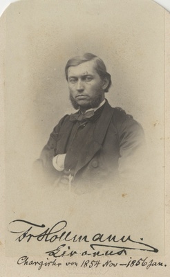Korporatsiooni "Livonia" vilistlane Friedrich Hollmann, portreefoto  duplicate photo