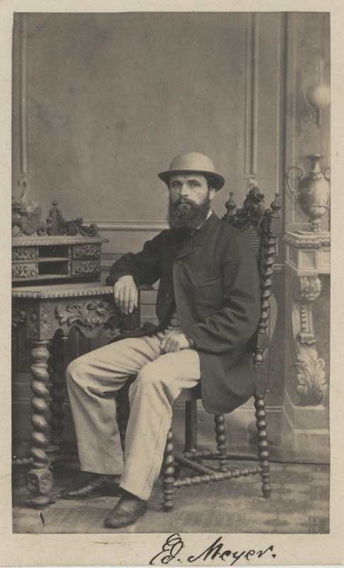 Korporatsiooni "Livonia" vilistlane Eduard Meyer, portreefoto