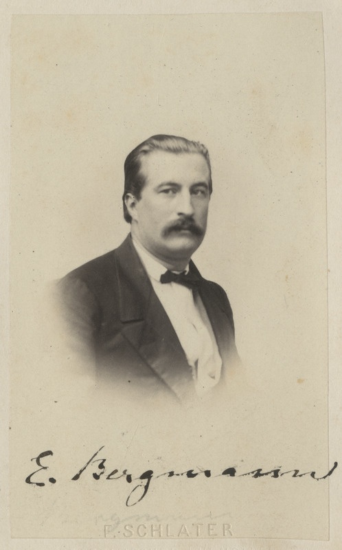 Korporatsiooni "Livonia" vilistlane Ernst von Bergmann, portreefoto