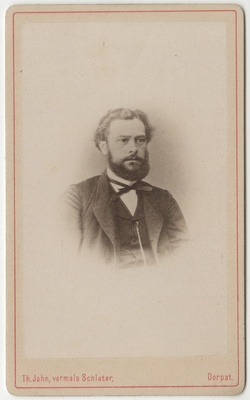 Korporatsiooni "Livonia" vilistlane Eduard Schoenberg, portreefoto  duplicate photo