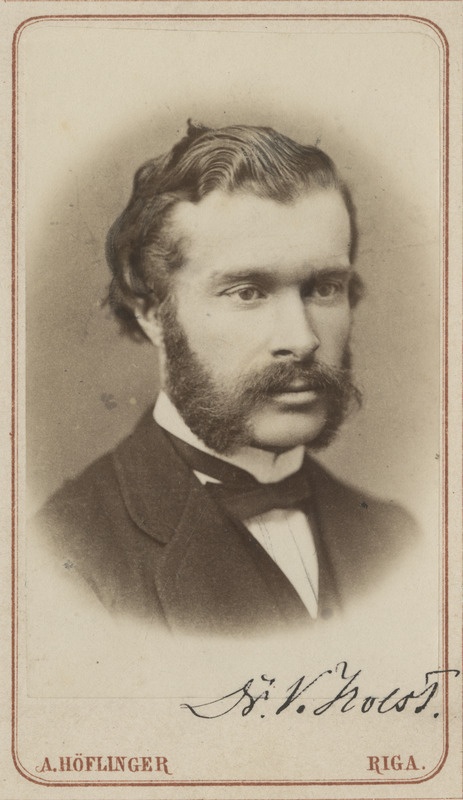 Korporatsiooni "Livonia" vilistlane Valentin von Holst, portreefoto