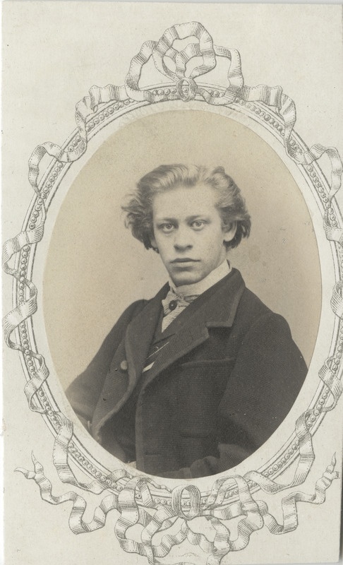 Korporatsiooni "Livonia" liige Friedrich von Ditmar, portreefoto