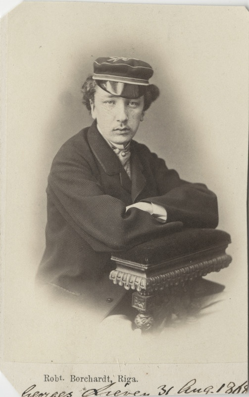 Korporatsiooni "Livonia" liige vürst Georg Lieven, portreefoto