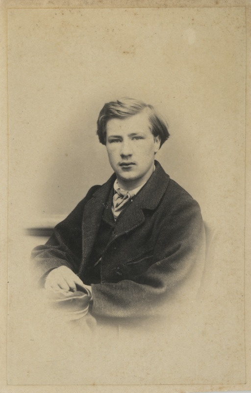 Korporatsiooni "Livonia" liige Wilhelm Erdmann, portreefoto