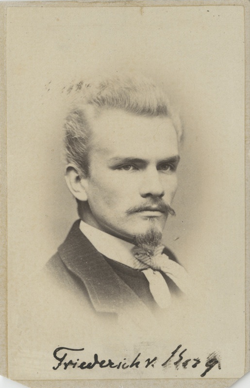 Korporatsiooni "Livonia" liige Friedrich von Berg, portreefoto