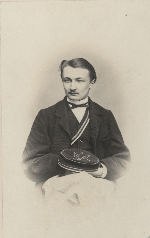 Korporatsiooni "Livonia" liige Alfred von Wahl, portreefoto