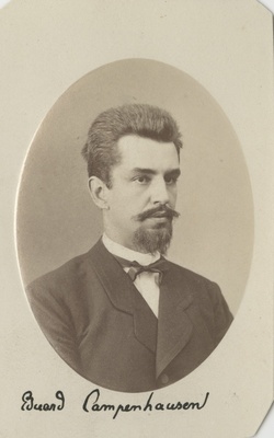 Korporatsiooni "Livonia" vilistlane parun Eduard Campenhausen, portreefoto  duplicate photo