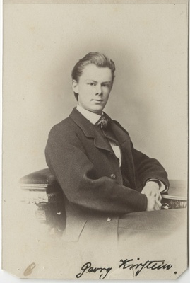 Korporatsiooni "Livonia" liige Georg Kirstein, portreefoto  duplicate photo