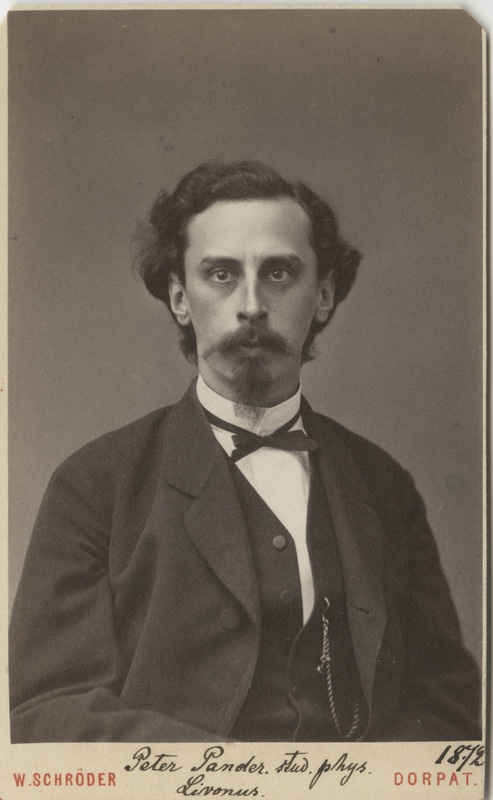 Korporatsiooni "Livonia" liige Peter von Pander, portreefoto