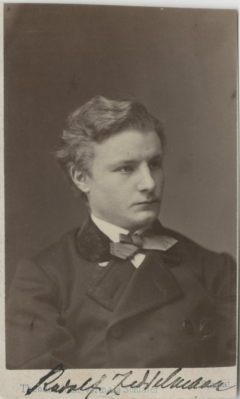 Korporatsiooni "Livonia" liige Rudolf von Zeddelmann, portreefoto