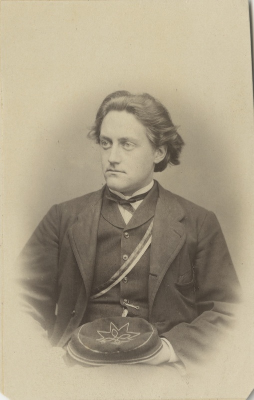 Korporatsiooni "Livonia" liige Johannes Allendorf, portreefoto