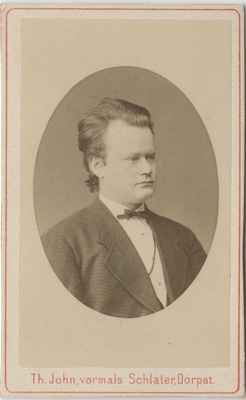 Korporatsiooni "Livonia" liige Robert Koch, portreefoto  duplicate photo