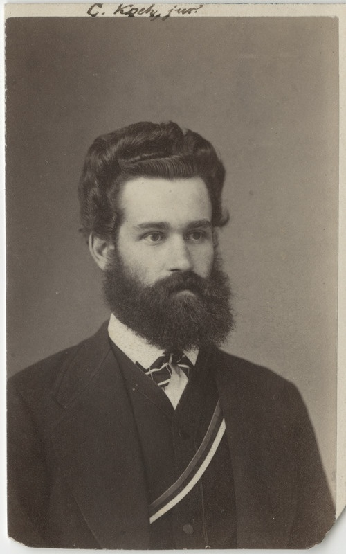 Korporatsiooni "Livonia" liige Carl Koch, portreefoto