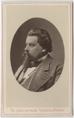 Korporatsiooni "Livonia" liige Max Schoeler, portreefoto  duplicate photo