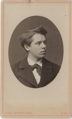 Korporatsiooni "Livonia" liige Maximilian von Sivers, portreefoto  duplicate photo